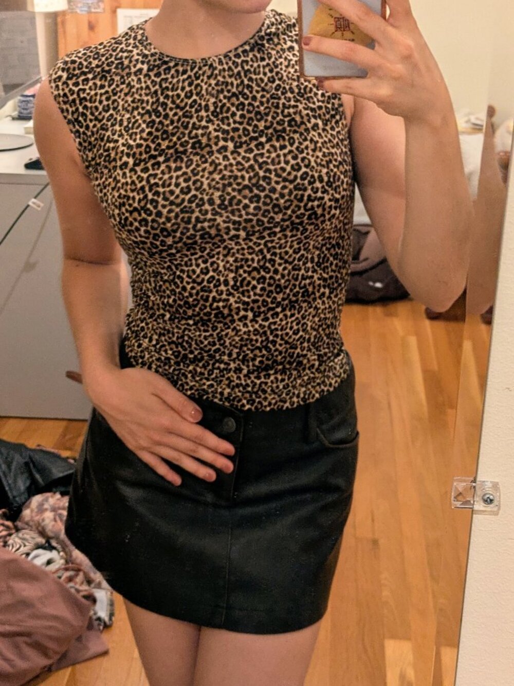 Princess Polly XS Cheetah Patterned Top